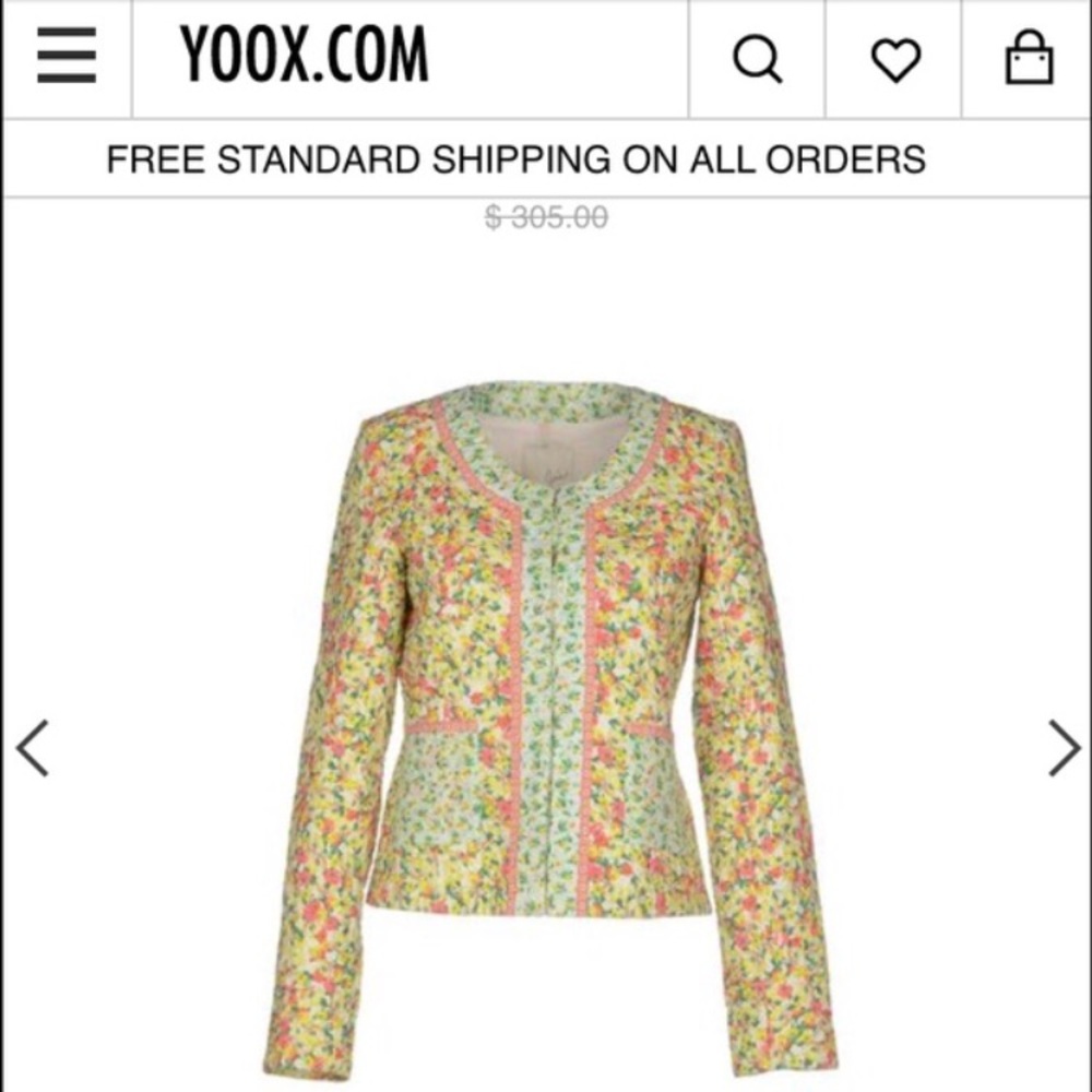 Joie Floral Quilted Blazer
